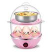 Picture of portable electrical egg steamer boiler egg poacher egg automatically shut off cooker steamer rice boiler Cooking, Boiling and Frying food steamer cooking with egg tray Egg Boiling Roasting Heating Electric Mini Egg Boiler